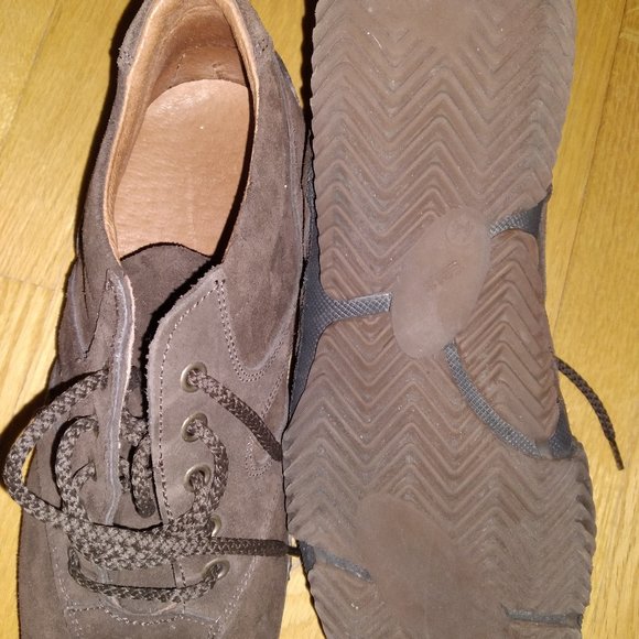 Comfortable Brown Leather Shoes, Clarks, Size - 45 - Picture 3 of 3